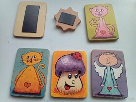 Drevené hračky, magnetky - 2