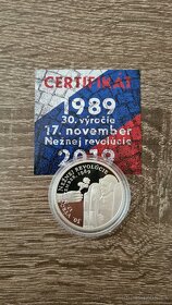 Medaila - 30. výročie Nežnej revolúcie - proof - 2