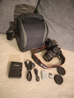 Canon EOS 450D + objektív, príslušenstvo a taška - 2