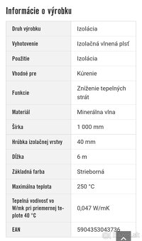 Rockwool Izolácia rohož 6m2 - 2