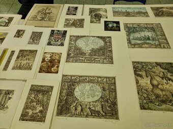 Predám grafiky Petra Kľúčika a obrazy aj grafiky iných autor - 2