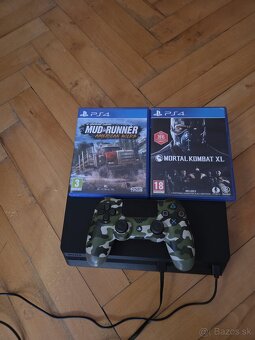 PS4 slim 500GB + 2x ovládač+hry - 2