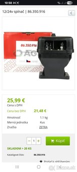 Prepínač baterie 12/24V  URSUS ZETOR - 2