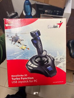 Genius Metal Strike 3D Joystick for PC (Black/ Blue) - 2