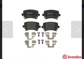 Sada nových brzdových platničiek  BREMBO - 2