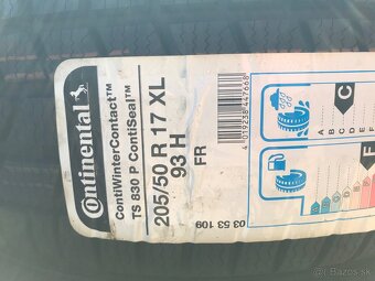 Nove zimné CONTINENTAL 205/50R17 9XL - 2