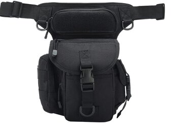 Taktická taška bedrová čierna - 2