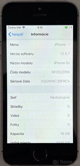 Predam iphone 5s 16GB cierny - 2