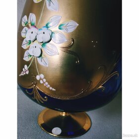 Veľká Vintage čaša/váza ručne zdobená - 2