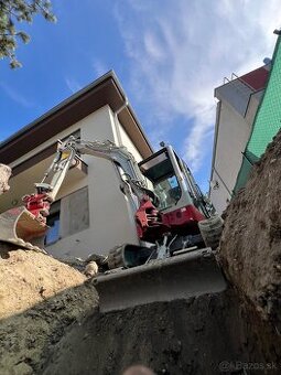Výkopové, zemné a búracie práce s minibagrom - 2