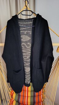 Dámsky sveter XL -XXL raz oblečený čierny - 2