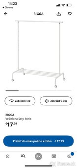 Vešiak na šaty IKEA - 2