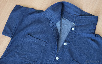 Džínsové šaty - Tmavomodré a Bledomodré - 2