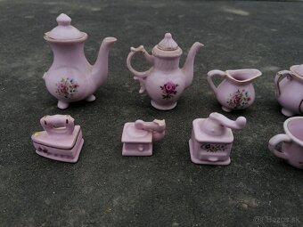 Predám zbierka miniatúr z ružového porcelánu - 2