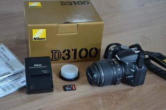 Nikon d3100 s VR objektivom nikkor 18-55 AF 6tis. snimkov - 2