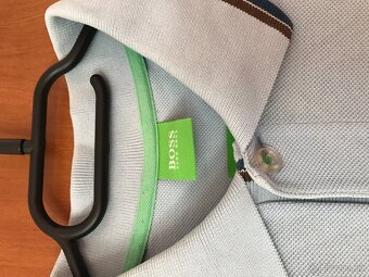HUGO BOSS originál azurove pánske polotricko L/XL - 2