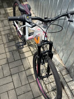 Detský bicykel Vedora Madspeed 24” ružovo-biely - 2