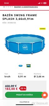 BAZÉN SWING FRAME SPLASH 3,66x0,91m - 2