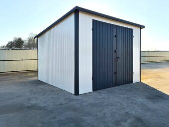 🅿️ Plechová garáž 3×3 m – RAL 9002 / RAL 7016 - 2