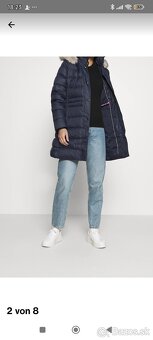 Dámska páperová zimná bunda TOMMY HILFIGER -veľ. XS - 2