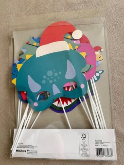 Nové vianočné párty masky - 18ks - 2