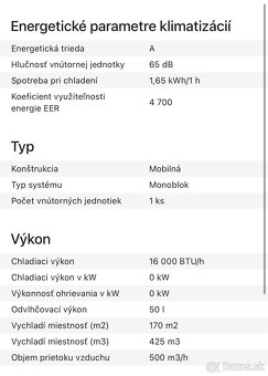 Predám mobilnú klimatizáciu - 2