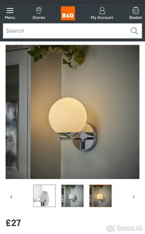 Kinkiet GoodHome Dorres E14 chrom - 2