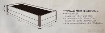 Betonovy zahon drevo podval vo farbe Cansas 11B vyska 80cm - 2