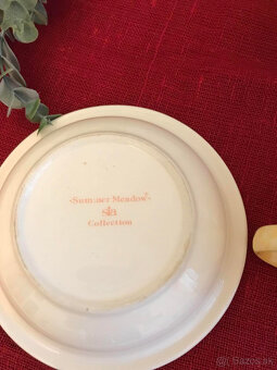 keramika - žltý čajnik , tanierik, mliecnik - 2