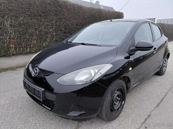 mazda 2 typ DE 1.3i benzin  rok 2008 čierna - 2