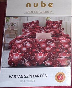 Bavlnené posteľné obliečky Červené hviezdy - 2