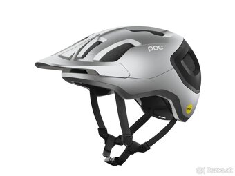 Prilba POC Axion Race MIPS Uranium Black/Argentite Silver Ma - 2