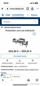 Záhradný set JAVA - 2