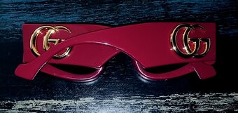 Gucci bordové slnečné okuliare - 2