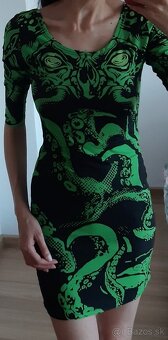 Zelene vzorovane saty - 2