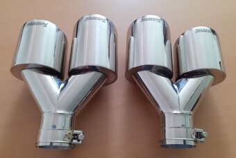 Nerezová univerzálna leštená koncovka výfuku Logo Akrapovič - 2