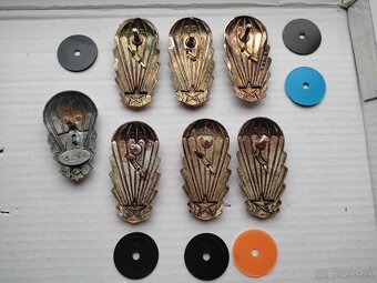 7 ks výsadkárske odznaky CSLA MISTR INSTRUKTOR 1, 2, 3 - 2