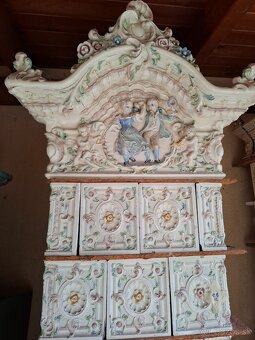 Kachlova pec starozitná, krásná - 2