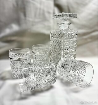 Bohemia Crystal Karafa + poháre NOVÉ (len vystavené) - 2
