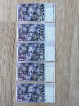 Slovenské bankovky 1000 SK rok 1997 séria G - 2