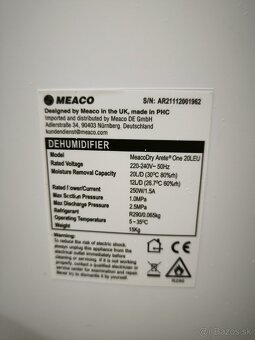 Predám odvlhčovač vzduchu MeacoDry Arete One 20 - 2