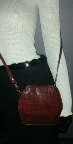 HANDMADE kvalitná kožená crossbody z pytóna - 2
