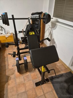 Posilňovacia lavica +52 kg závažia - 2