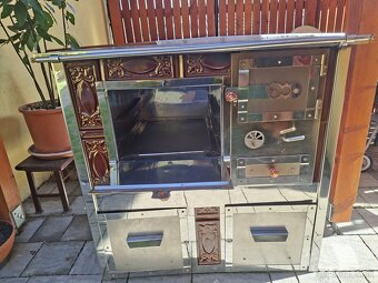 Kachľový sporák na drevo KZP - KS 6 P - 2