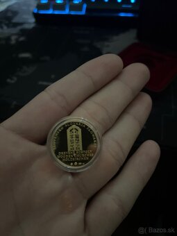 Zlatá zberateľská/invsetičná minca. - 2