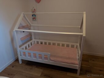 Detská domeková postel masív 160x80 - 2
