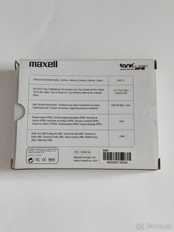Externý disk Maxell Tank P-Series 500GB - 2