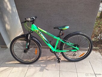 Predám detský bicykel 24kola Cube zeleny - 2