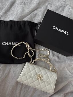 Chanel top handle biela taska kabelka nova - 2