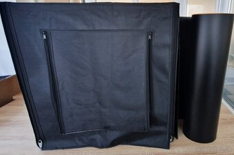 Čierny fotostan 60cm s LED pásmi + 3 pozadia - 2